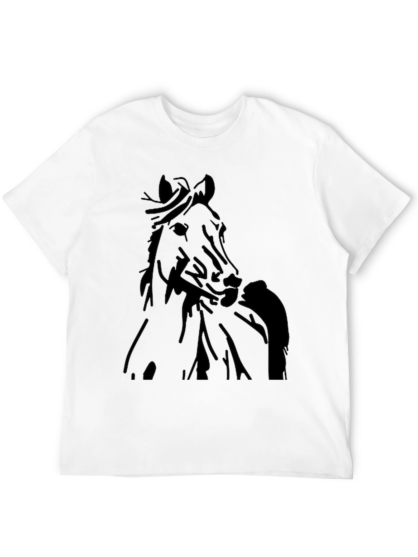 Horse Graphic Black T-Shirt