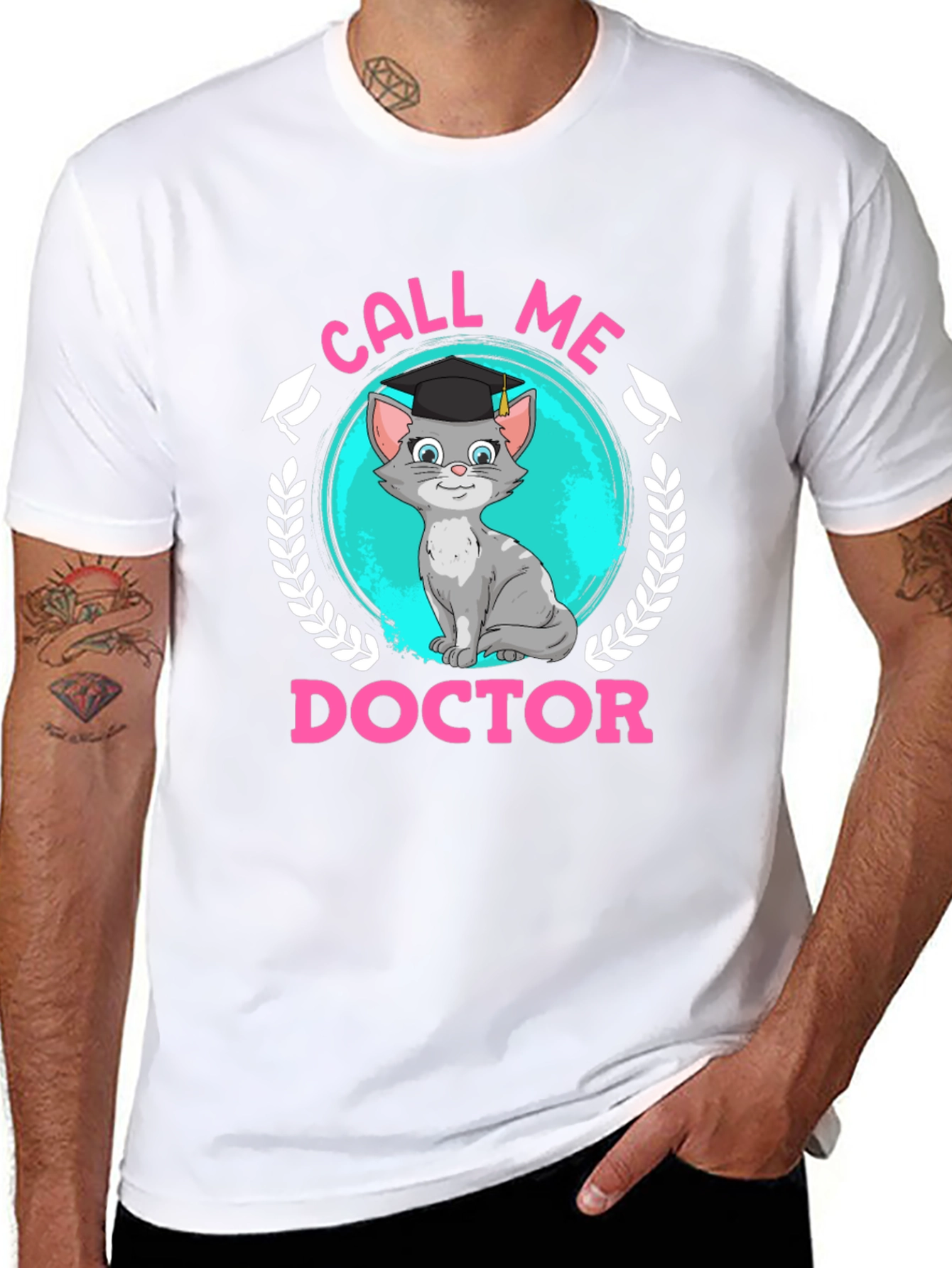 Call Me Doctor Cat Graduation T-Shirt