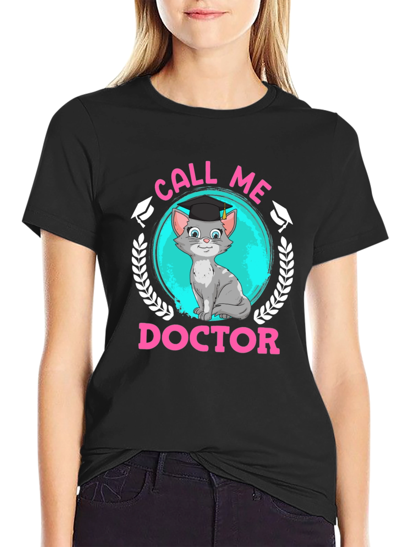 Call Me Doctor Cat Graduation T-Shirt
