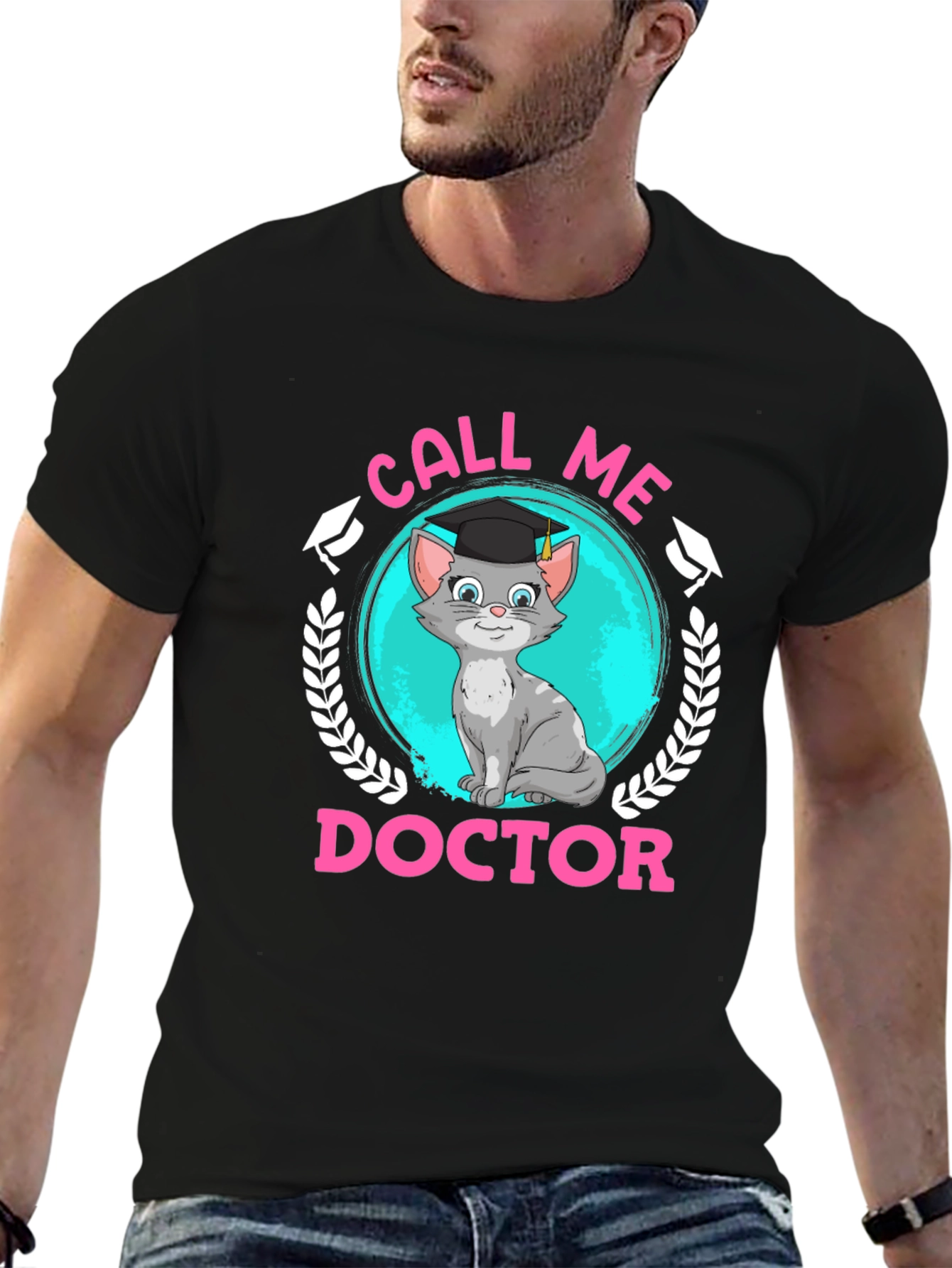Call Me Doctor Cat Graduation T-Shirt