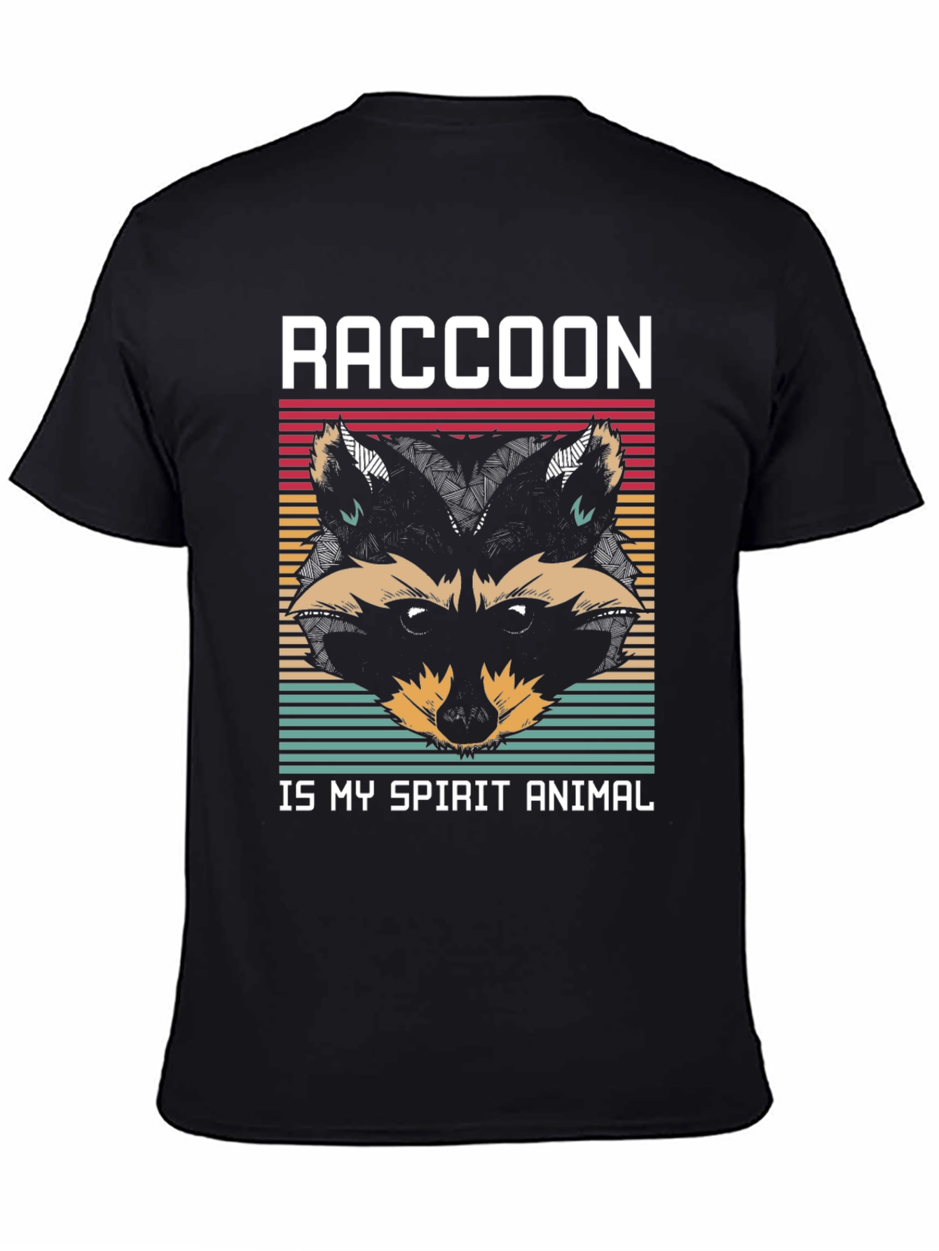 Raccoon Spirit Animal Graphic T-Shirt