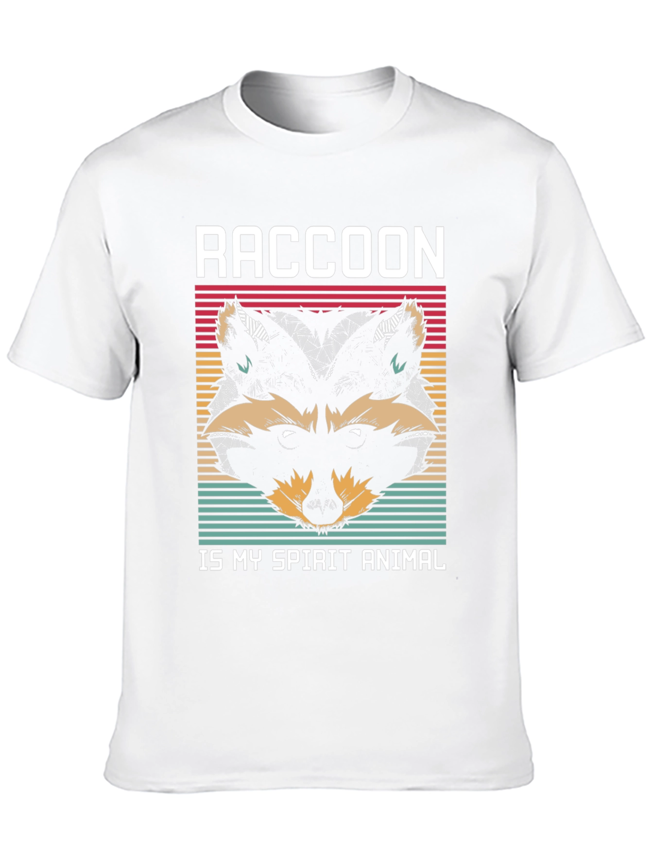 Raccoon Spirit Animal Graphic T-Shirt