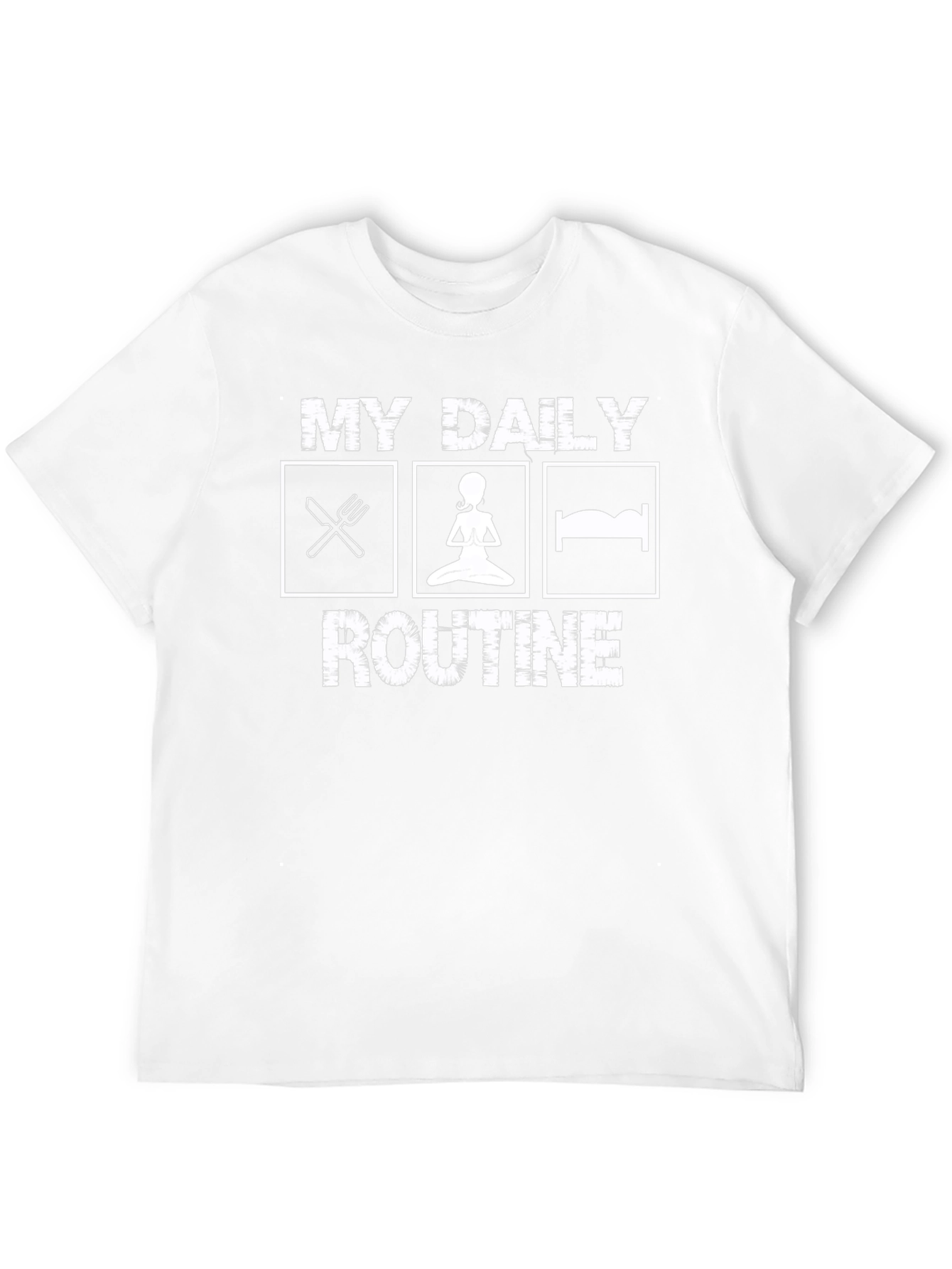 My Daily Routine T-Shirt - Eat Yoga Sleep