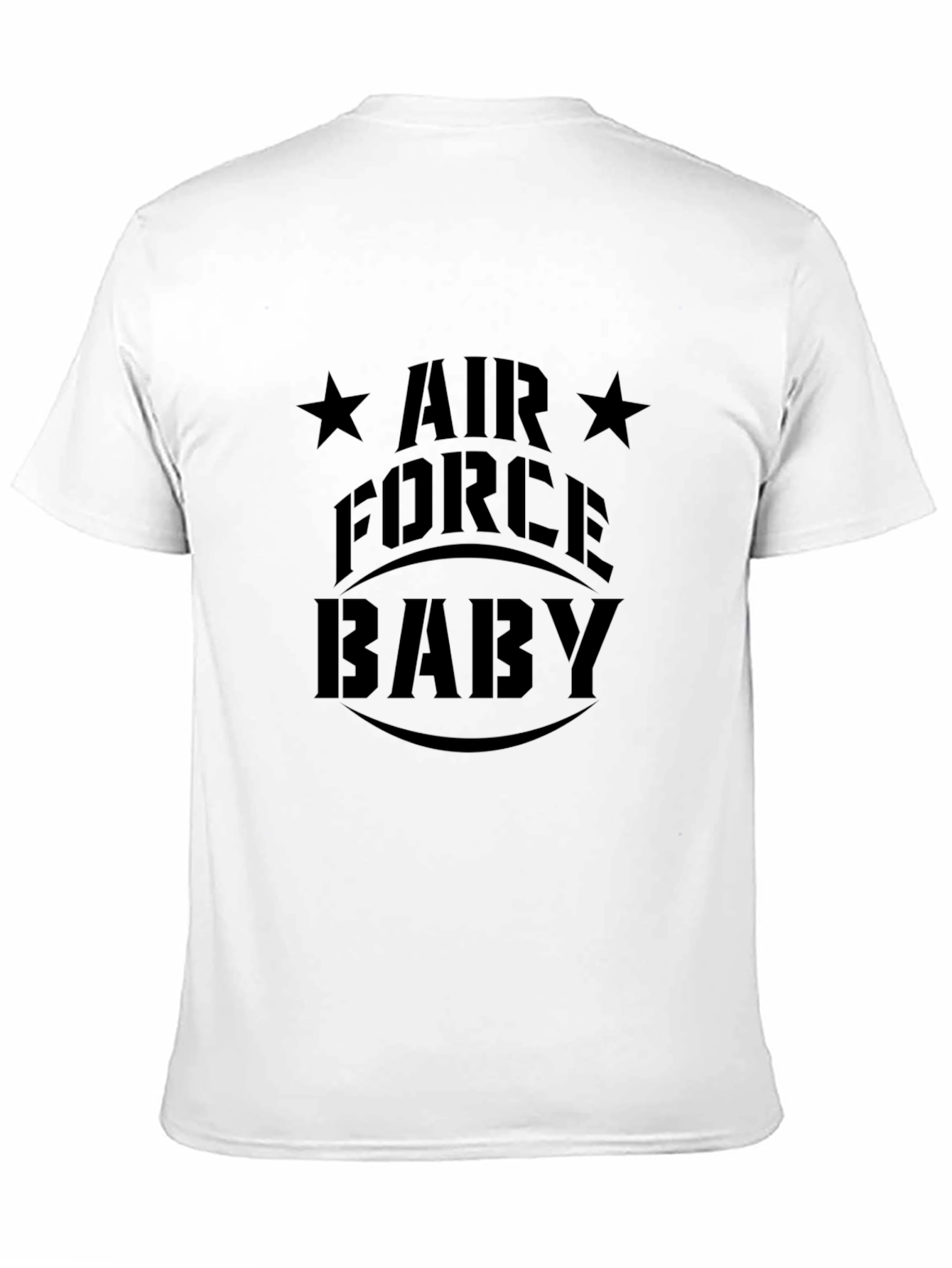 Air Force Baby Mens Black Graphic T-Shirt