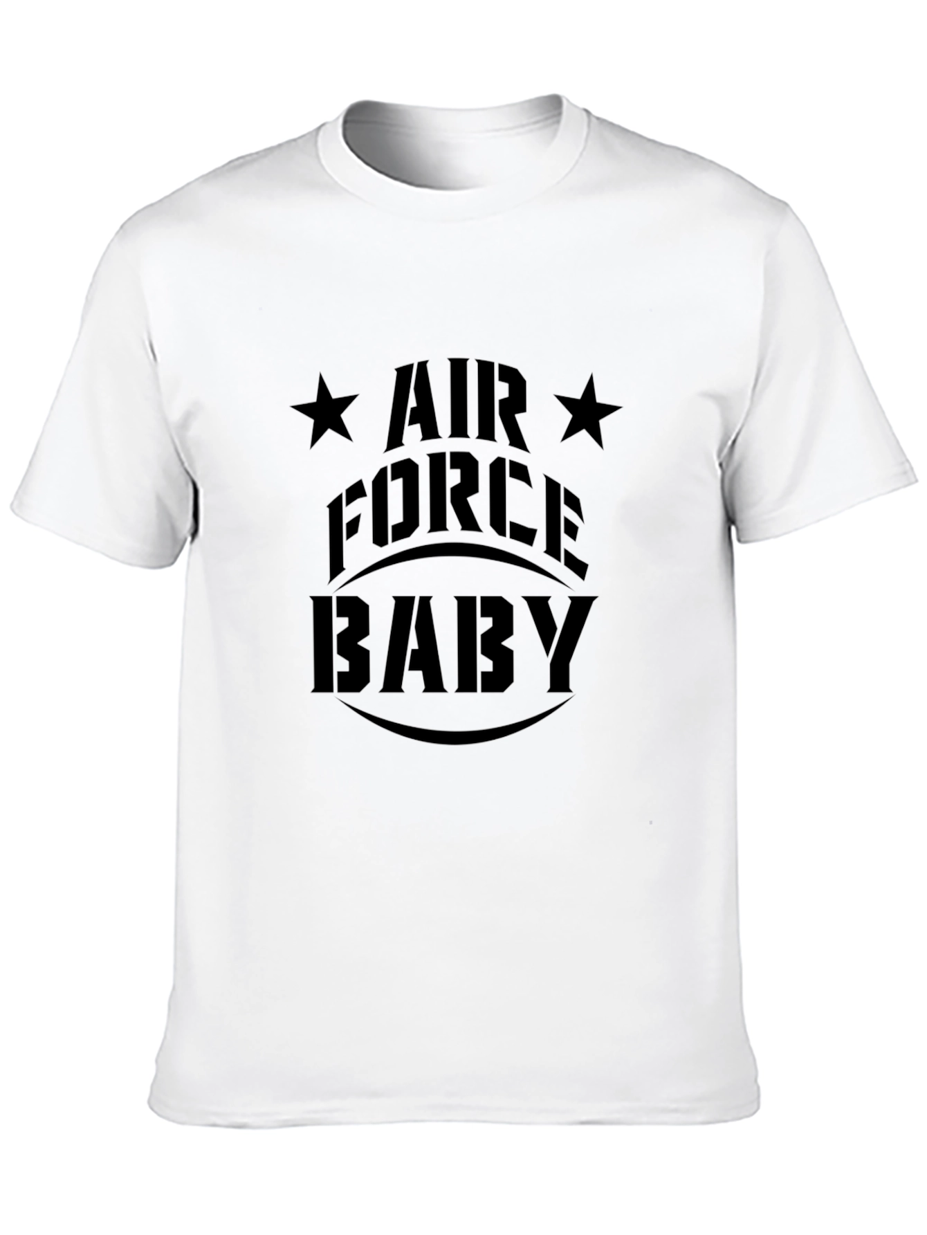 Air Force Baby Mens Black Graphic T-Shirt