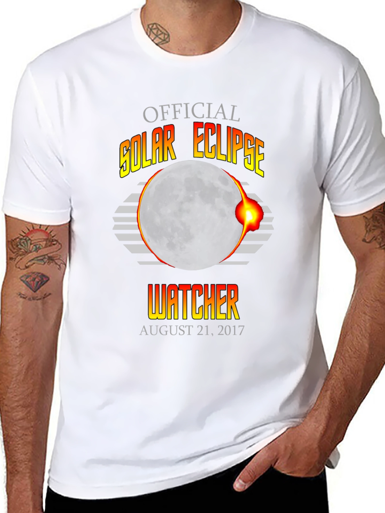 Official Solar Eclipse Watcher T-Shirt - August 21 2017