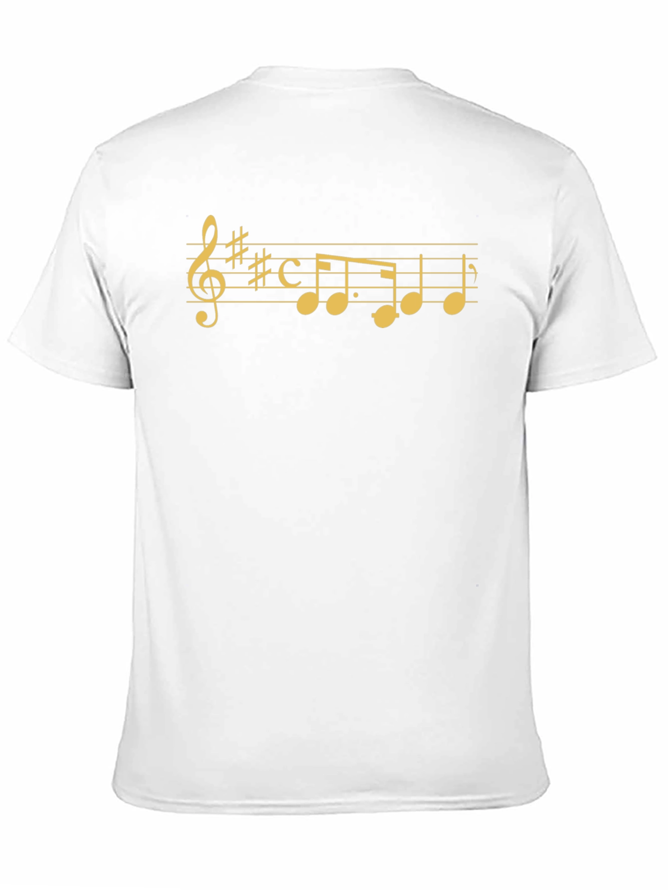 Musical Note Graphic Tee - Stylish Black Cotton T-Shirt