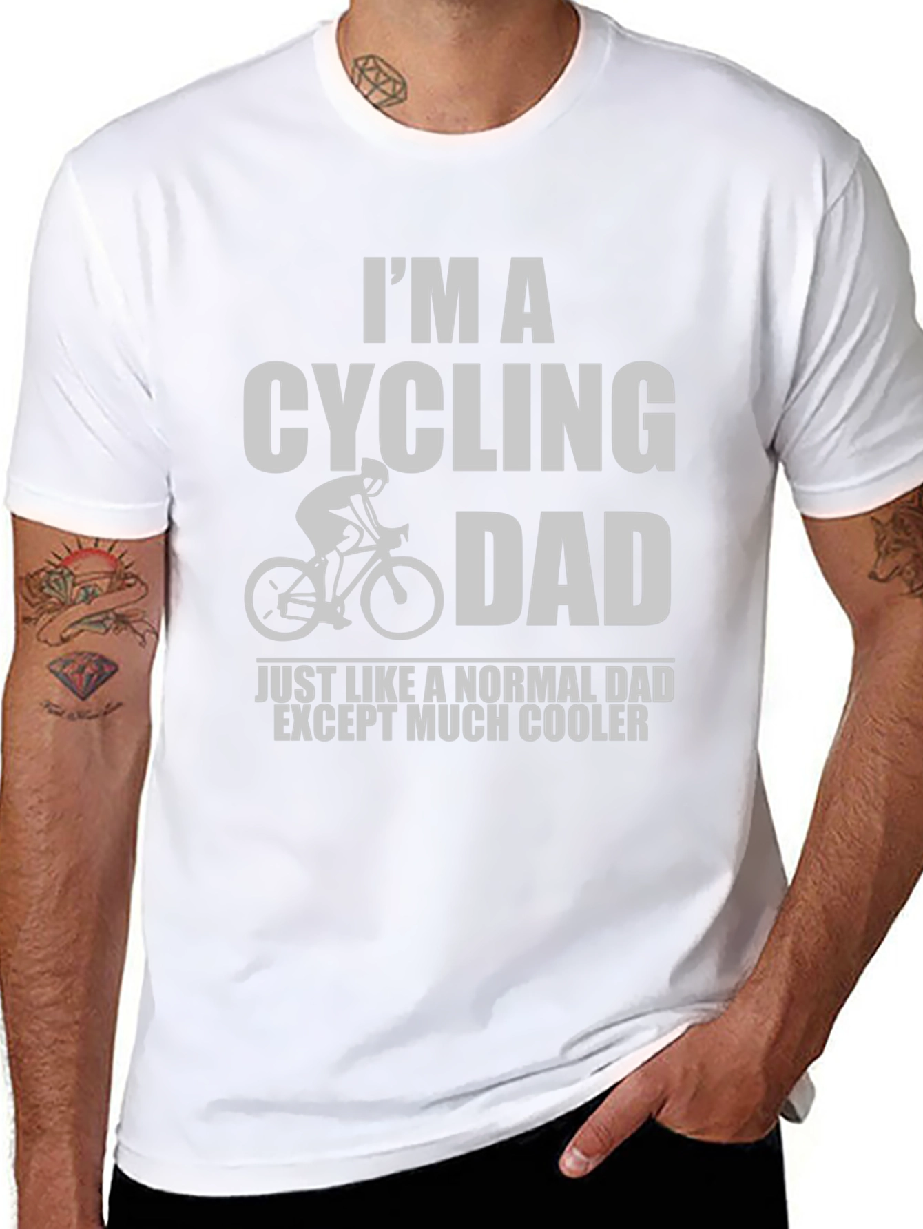 Cycling Dad T-Shirt - Cool Dad Graphic Tee