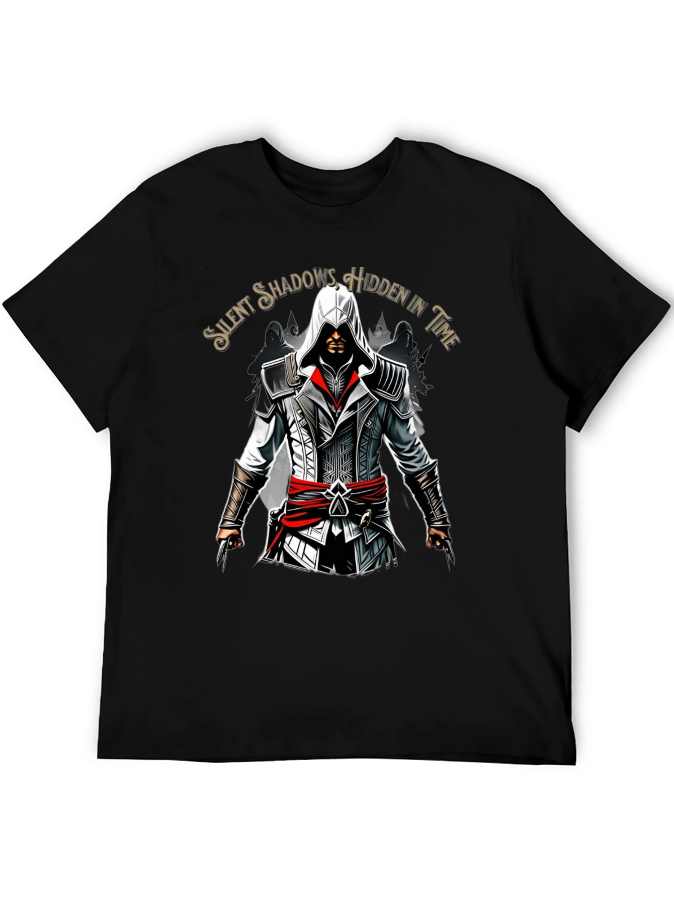 Assassins Creed Graphic Print Black T-Shirt