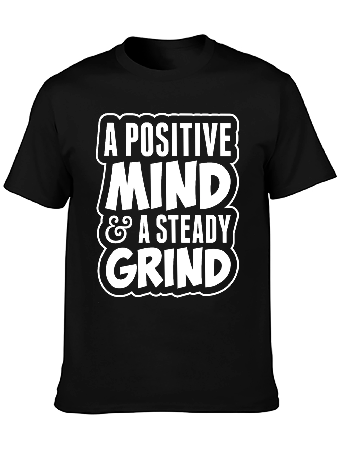 Positive Mind Steady Grind Graphic Tee - Black