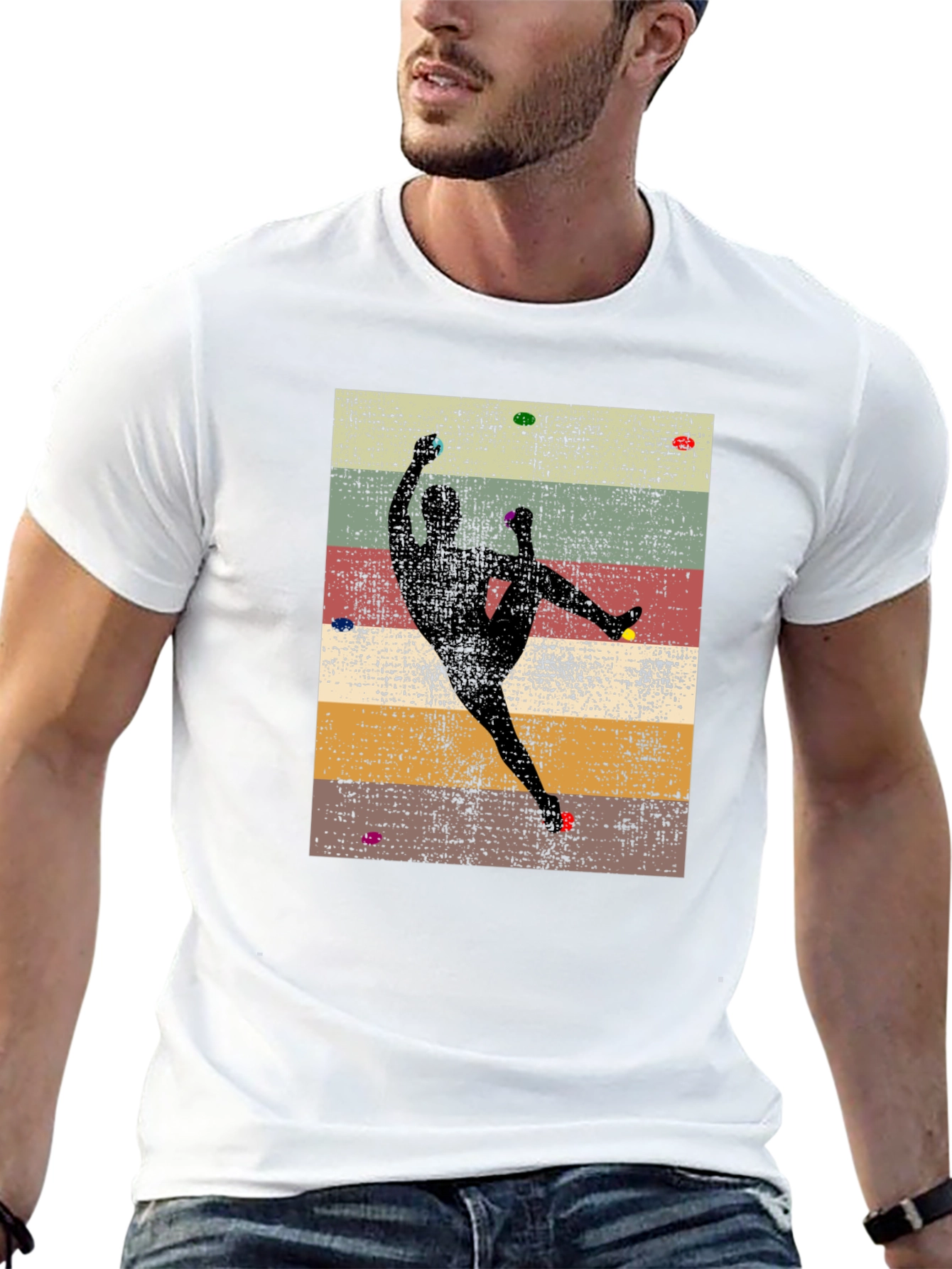 Climbing Silhouette Graphic Tee - Rock Climbing Shirt