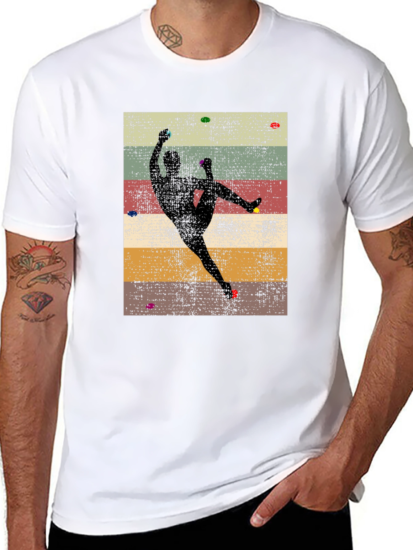 Climbing Silhouette Graphic Tee - Rock Climbing Shirt