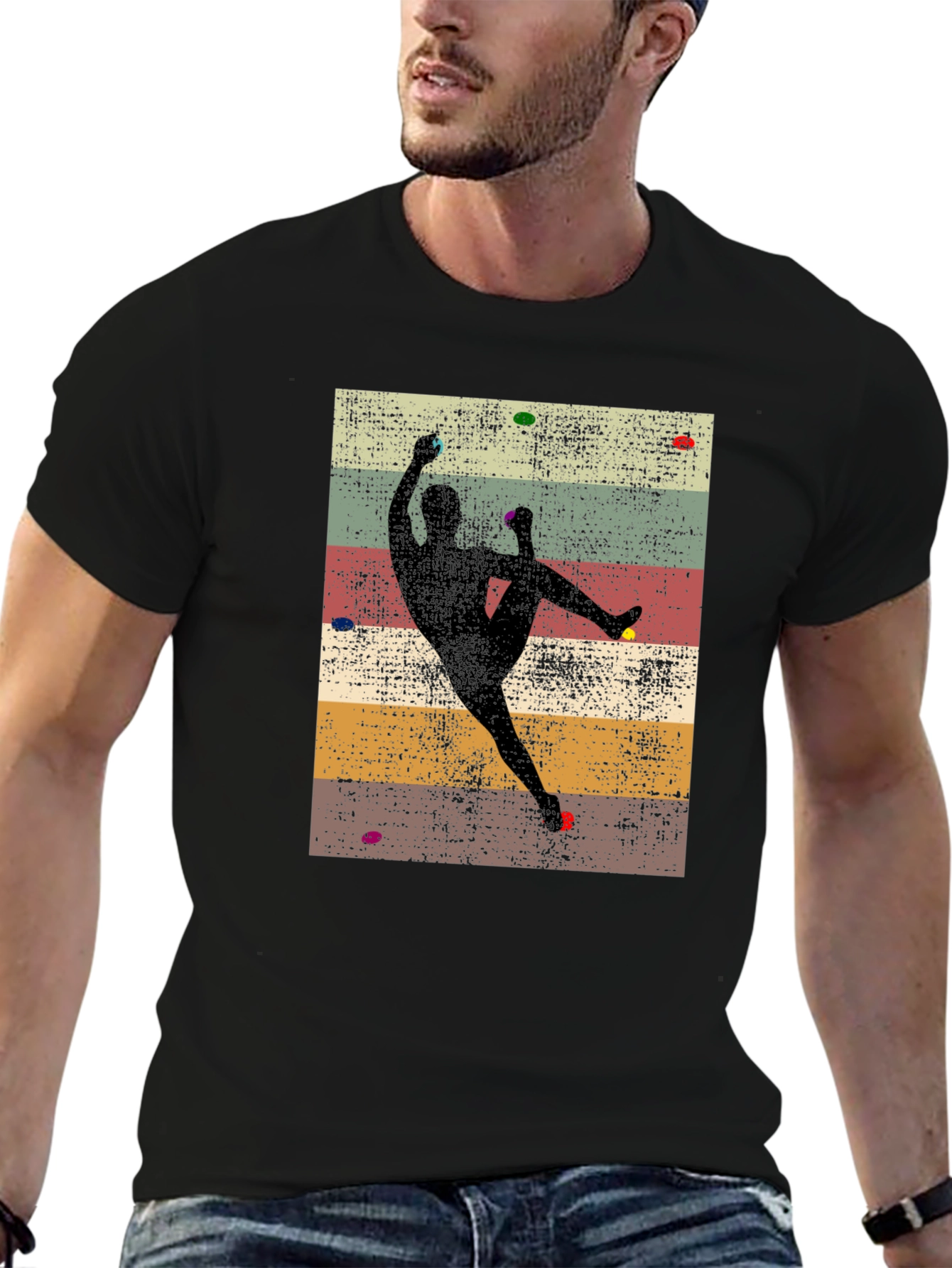 Climbing Silhouette Graphic Tee - Rock Climbing Shirt