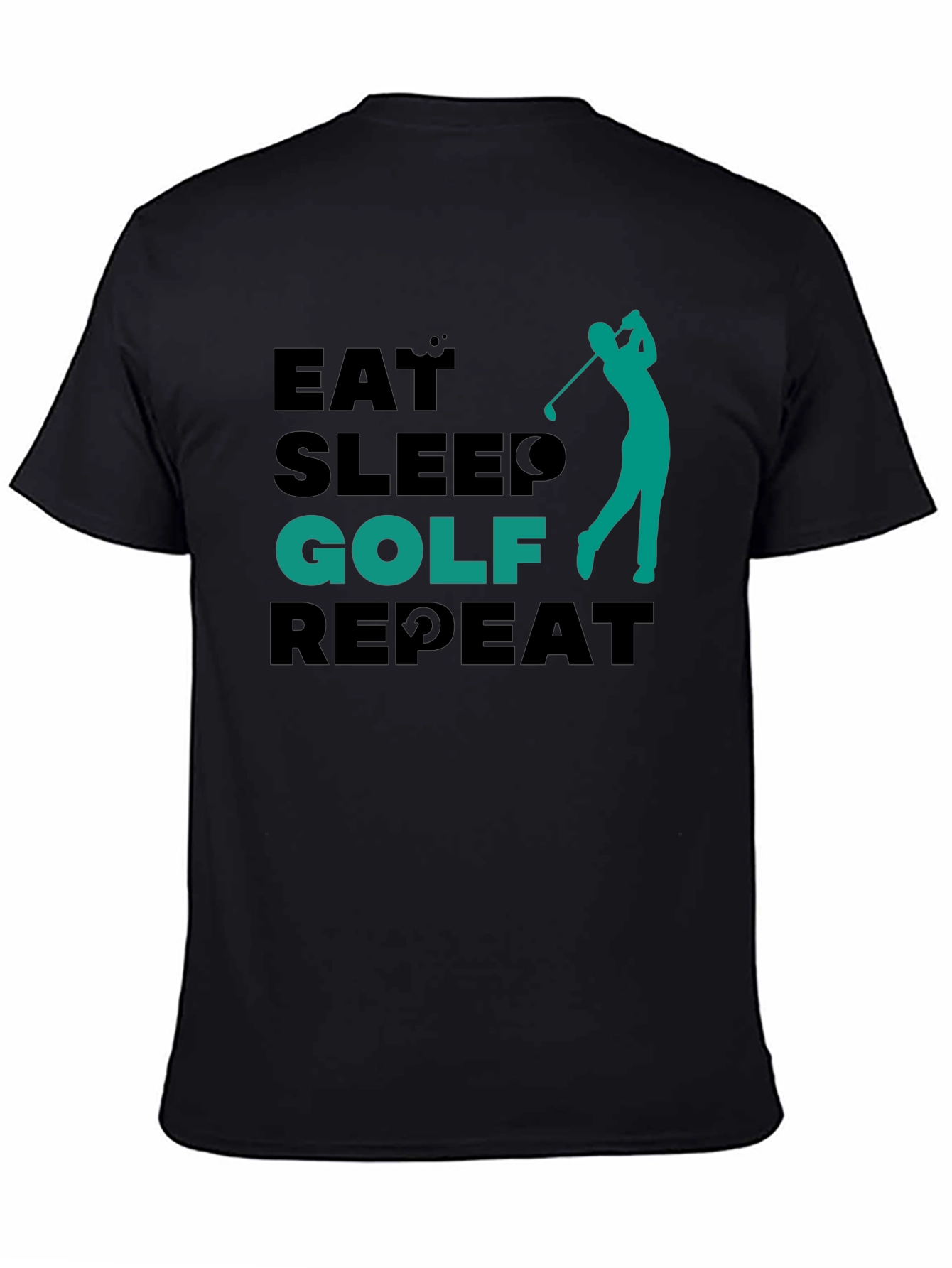 Eat Sleep Golf Repeat Tee - Golfing Lifestyle Shirt