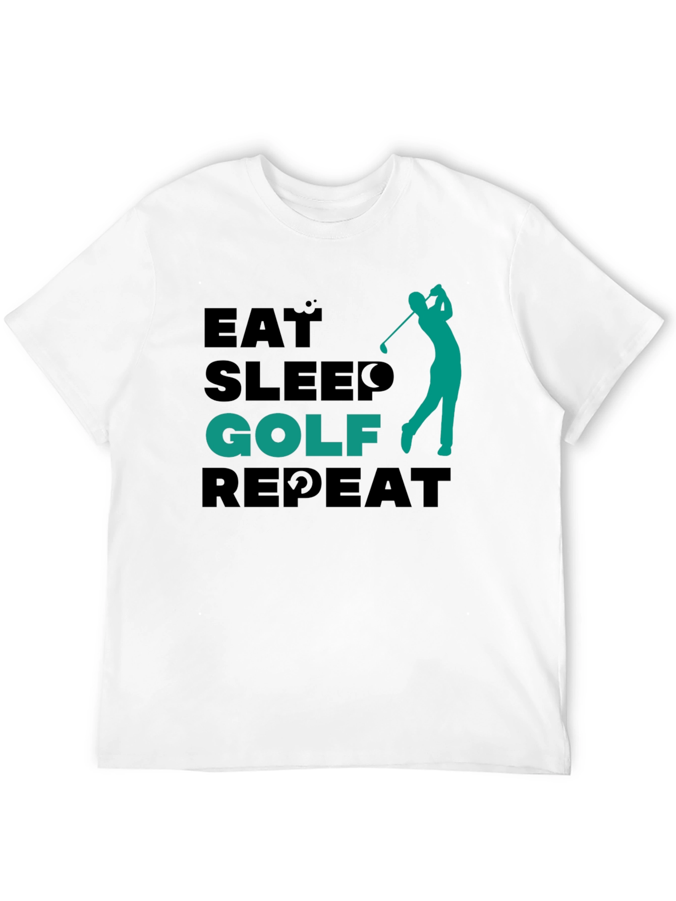 Eat Sleep Golf Repeat Tee - Golfing Lifestyle Shirt