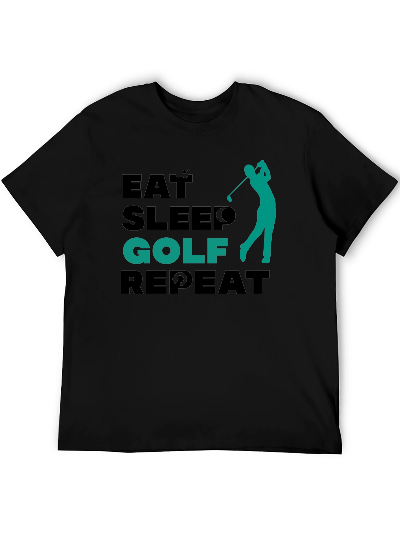 Eat Sleep Golf Repeat Tee - Golfing Lifestyle Shirt