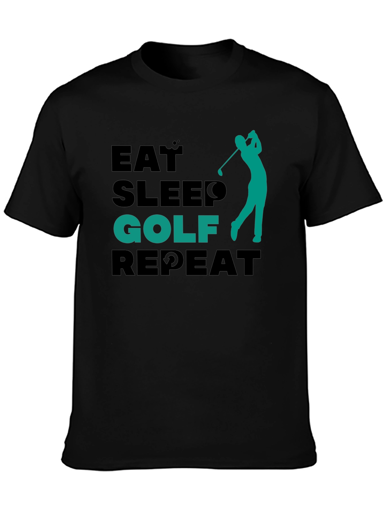 Eat Sleep Golf Repeat Tee - Golfing Lifestyle Shirt