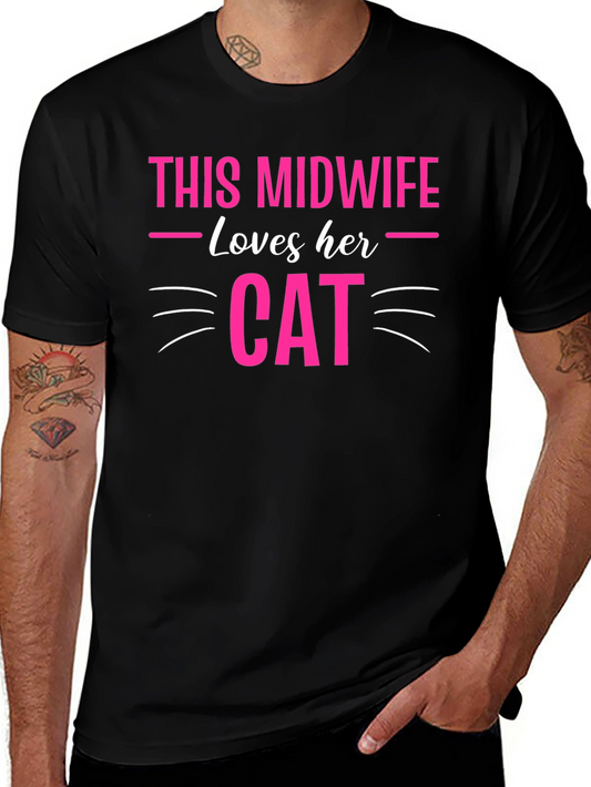 Midwife Cat Lover T-Shirt