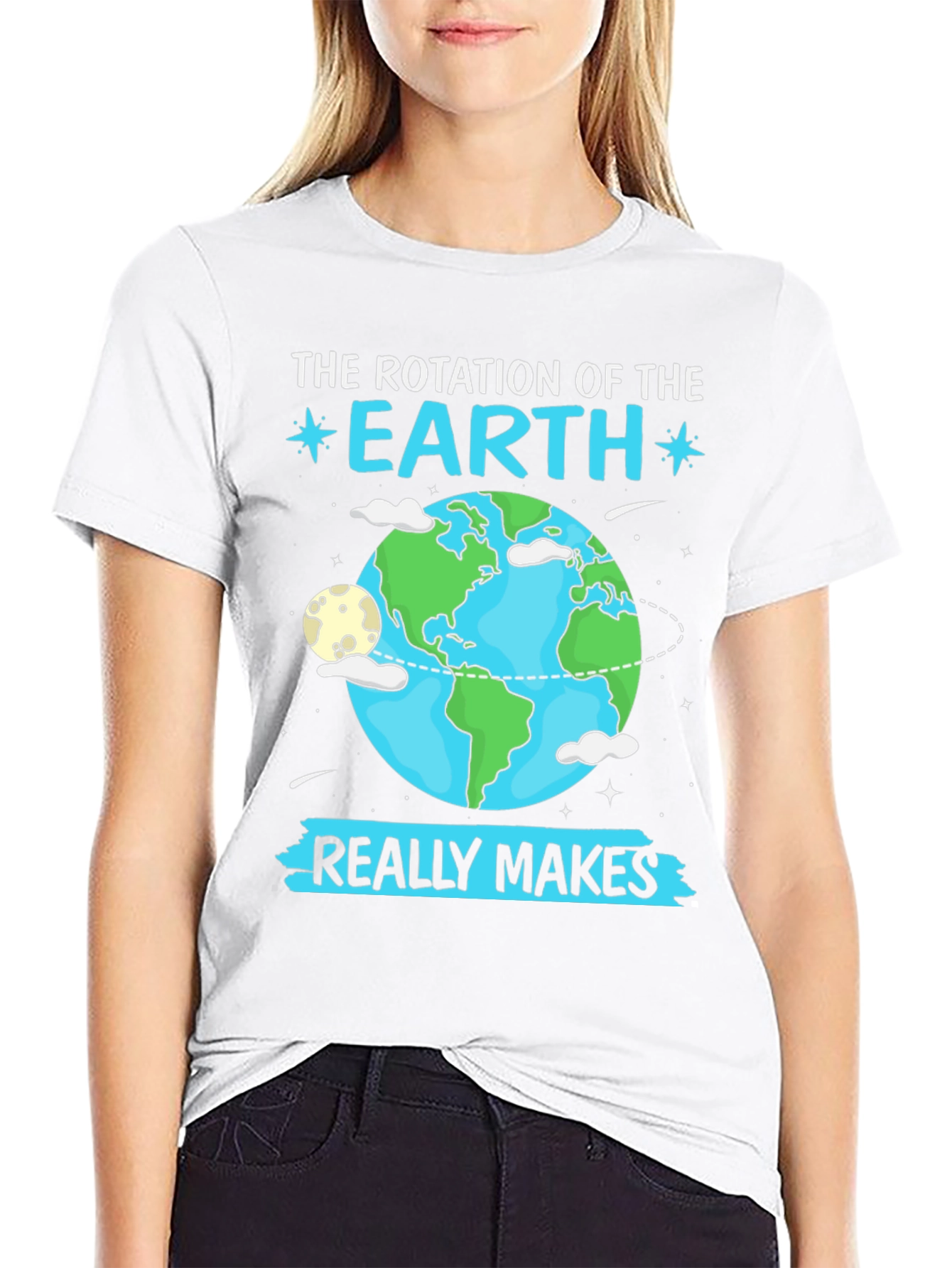 Earth Rotation Graphic T-Shirt