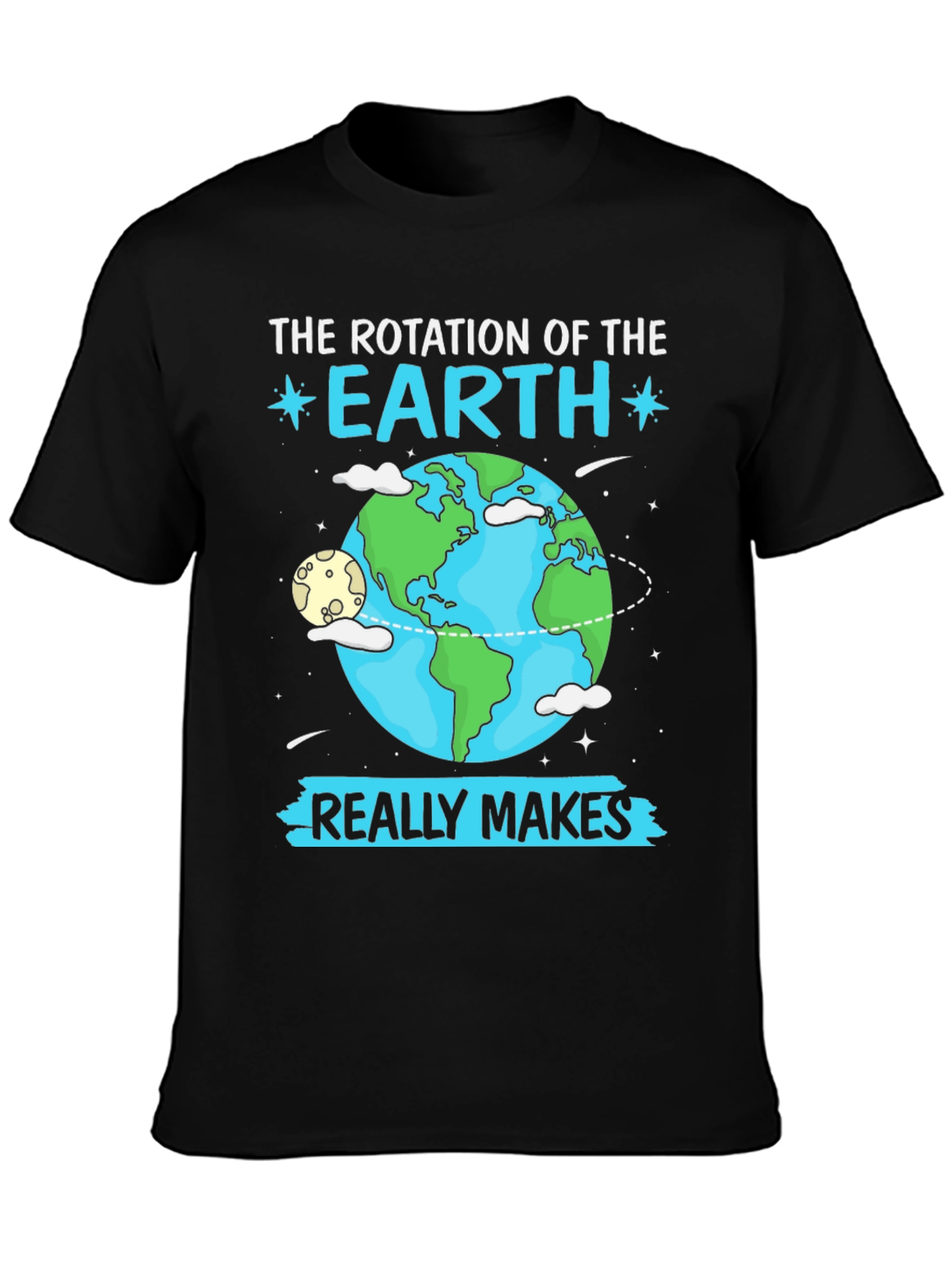 Earth Rotation Graphic T-Shirt