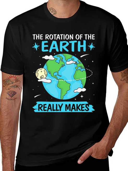 Earth Rotation Graphic T-Shirt