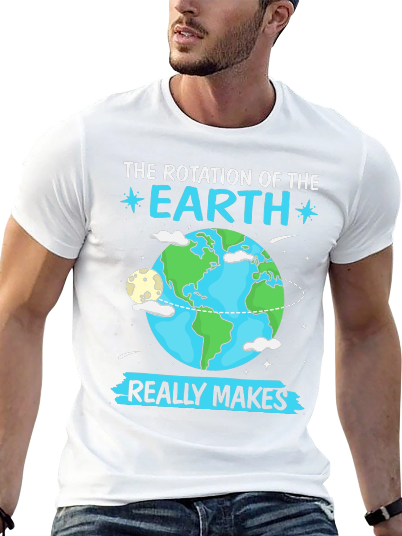 Earth Rotation Graphic T-Shirt