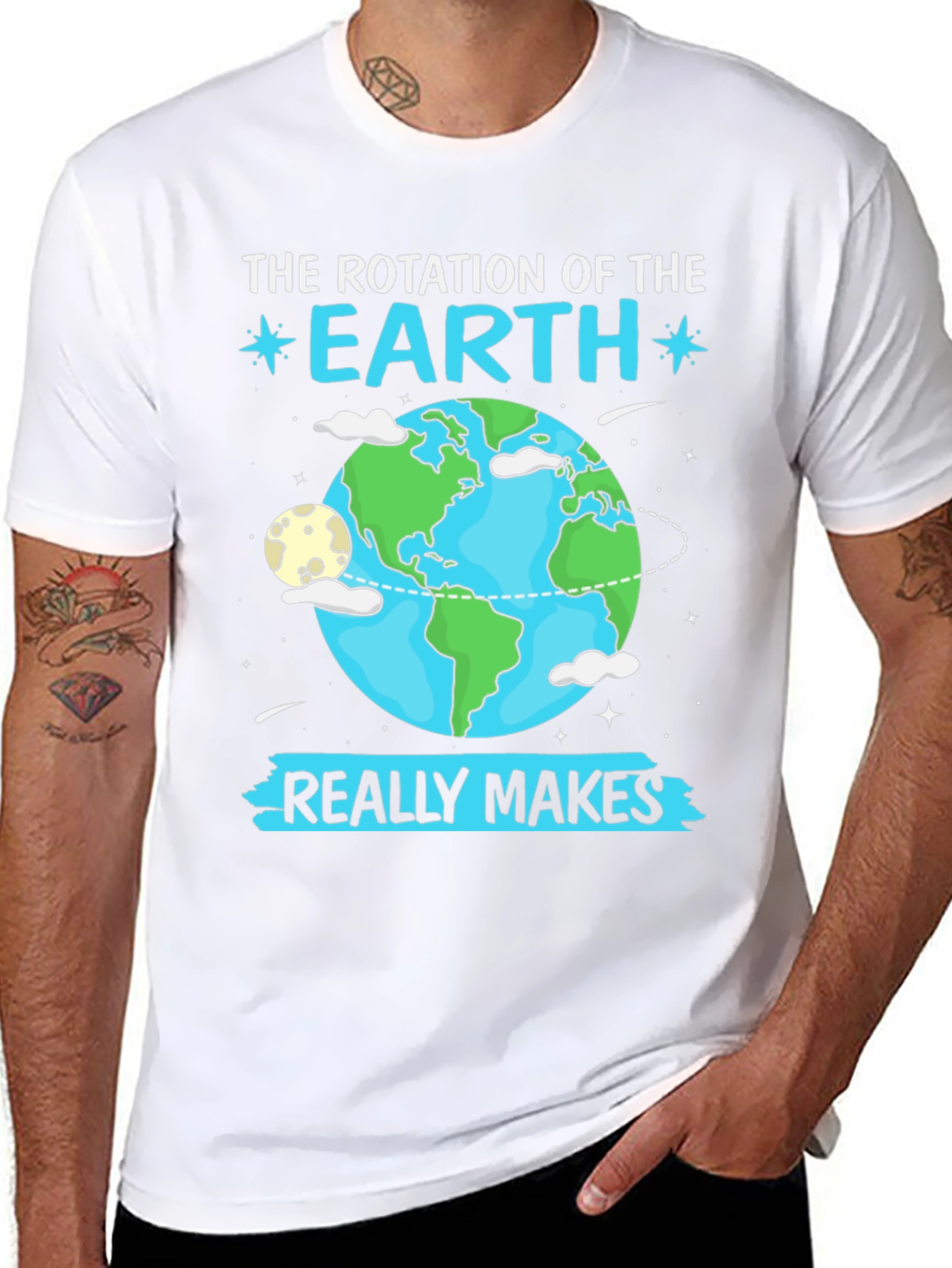 Earth Rotation Graphic T-Shirt