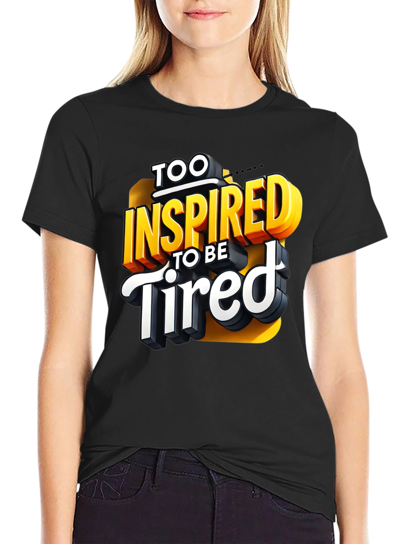 Inspired To Be Tired Graphic T-Shirt