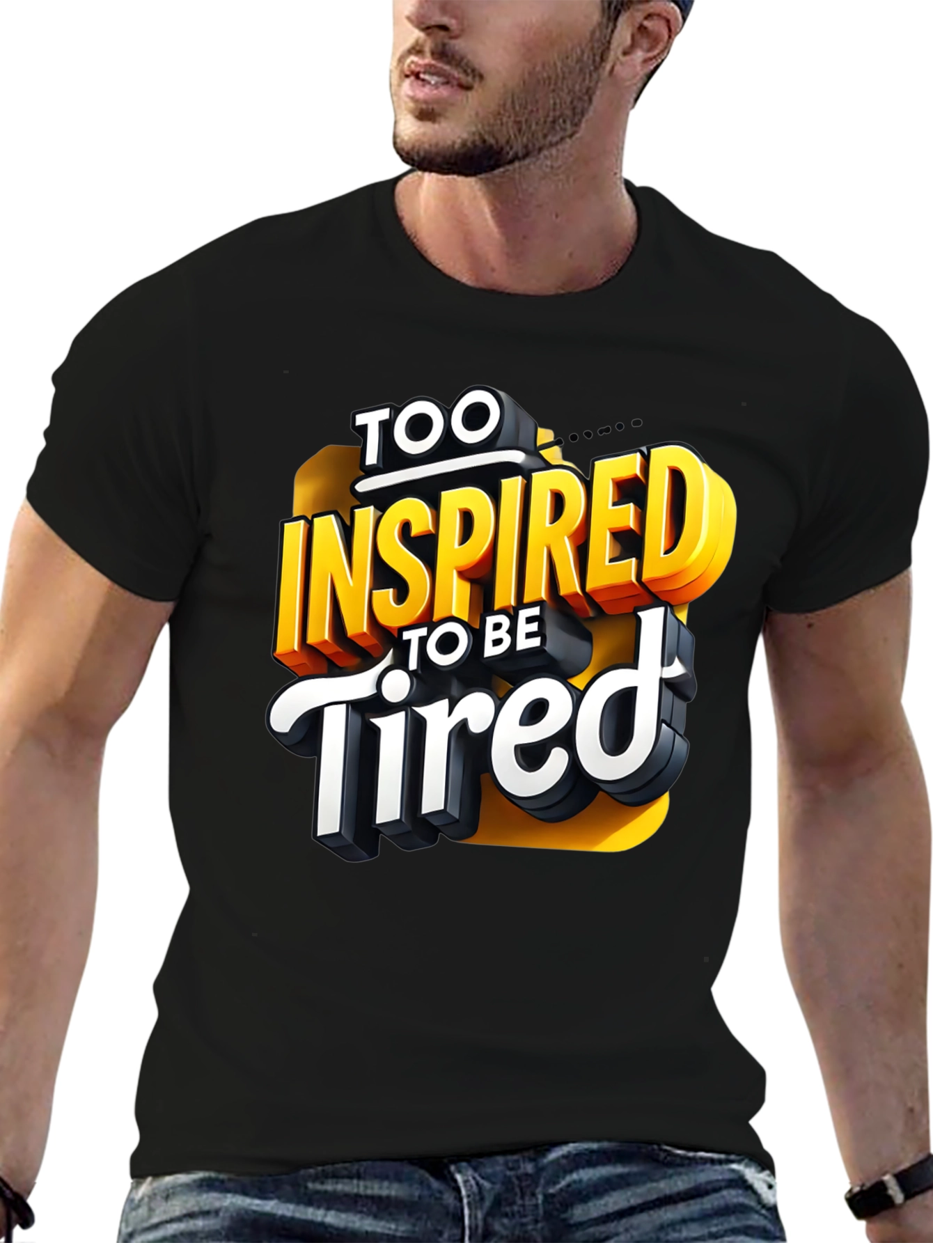Inspired To Be Tired Graphic T-Shirt