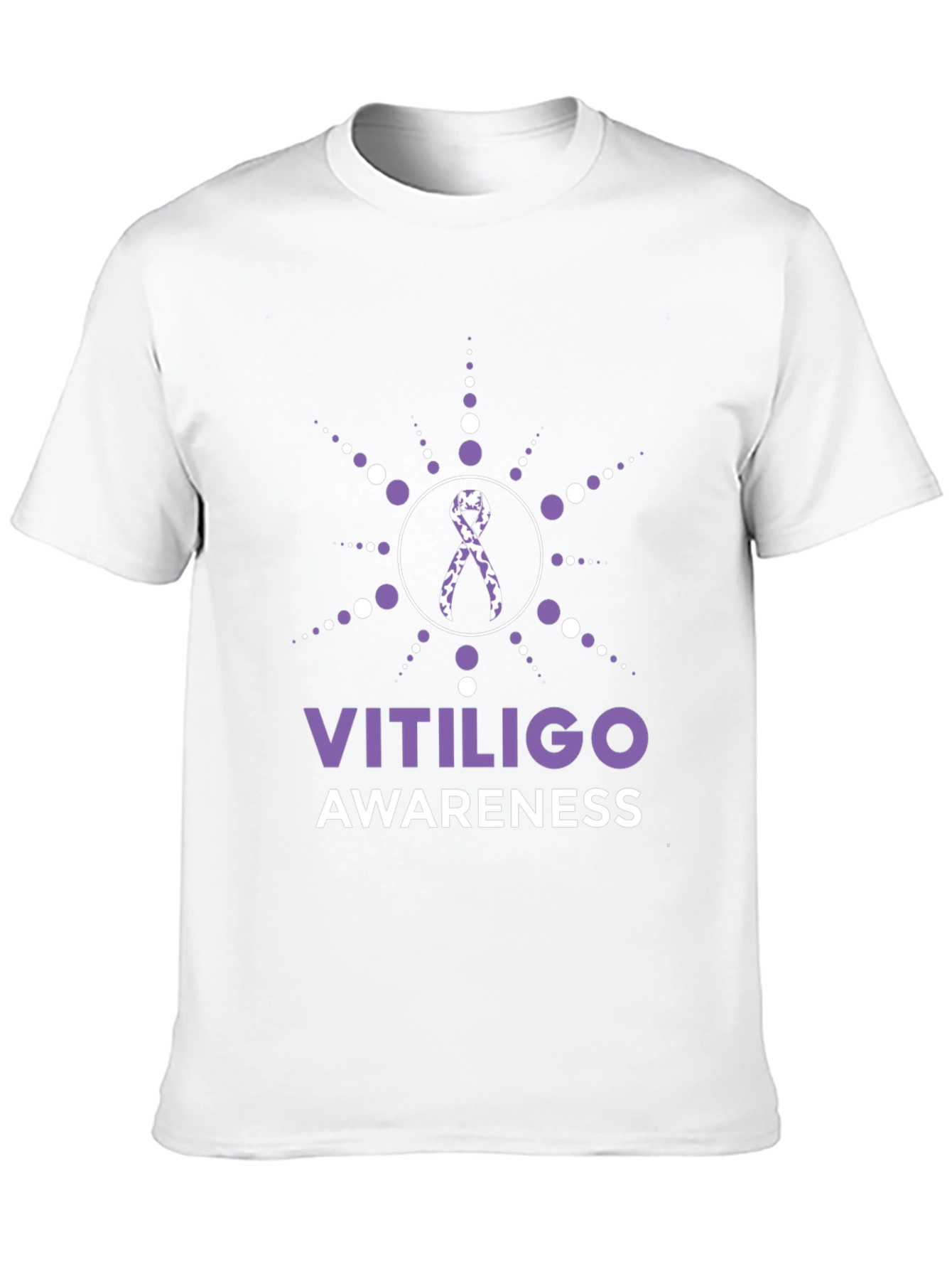 Vitiligo Awareness T-Shirt Ribbon Support