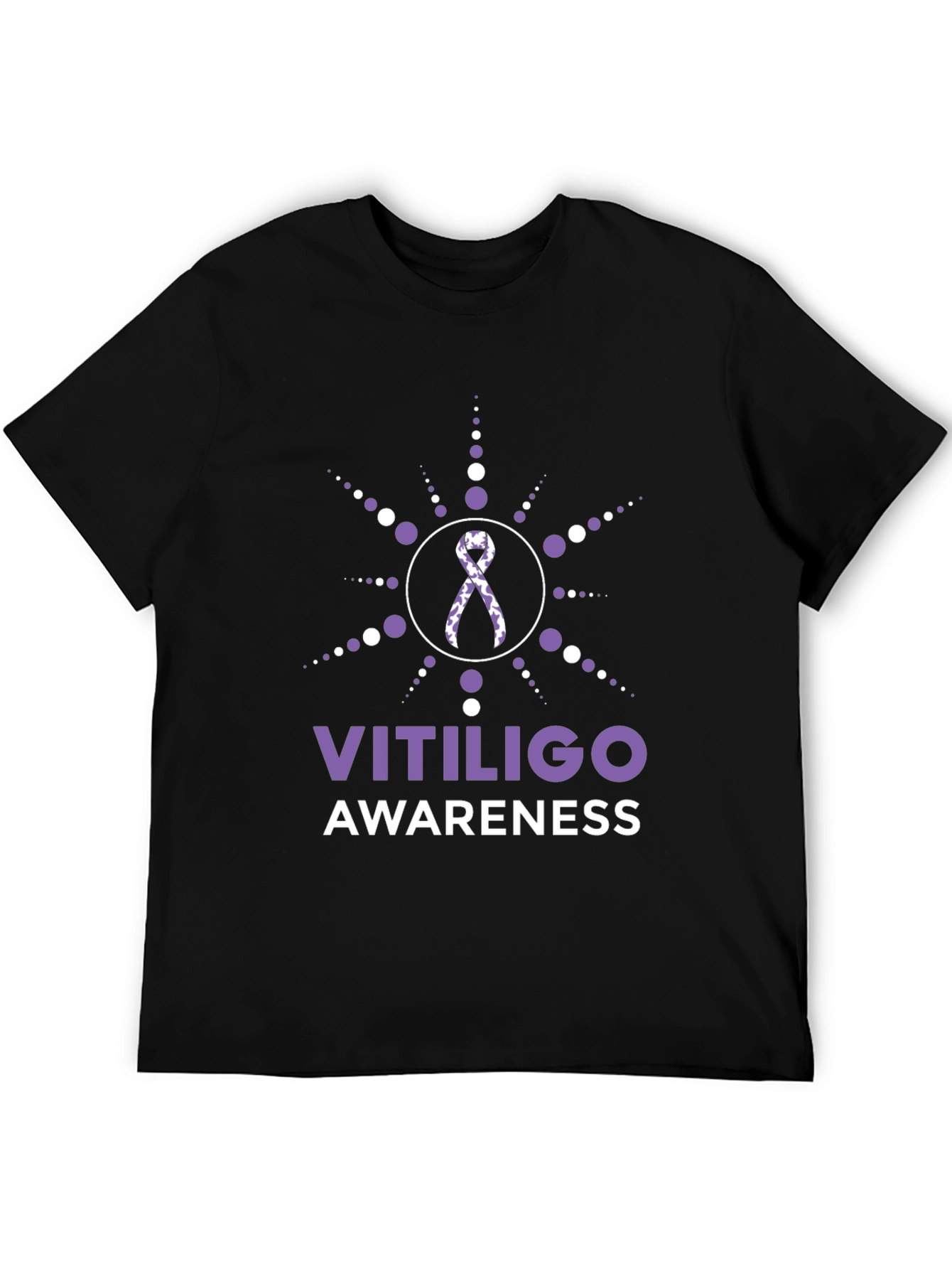Vitiligo Awareness T-Shirt Ribbon Support