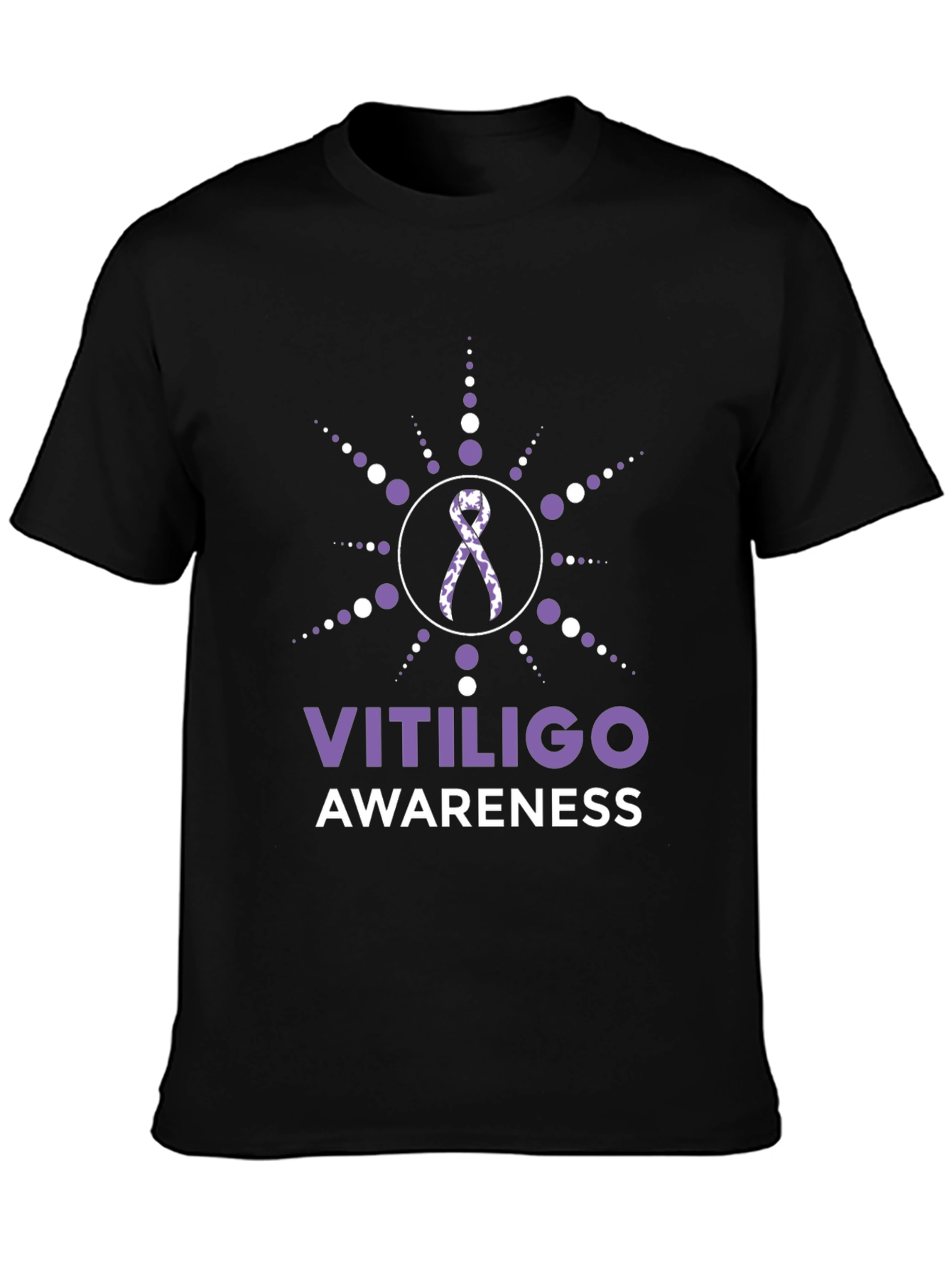 Vitiligo Awareness T-Shirt Ribbon Support