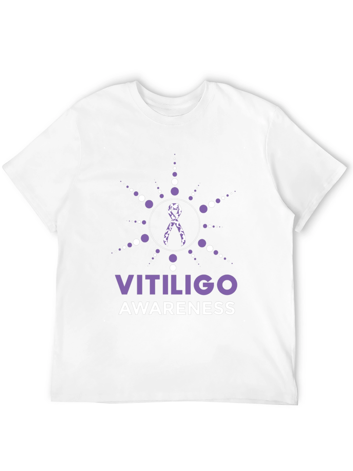 Vitiligo Awareness T-Shirt Ribbon Support