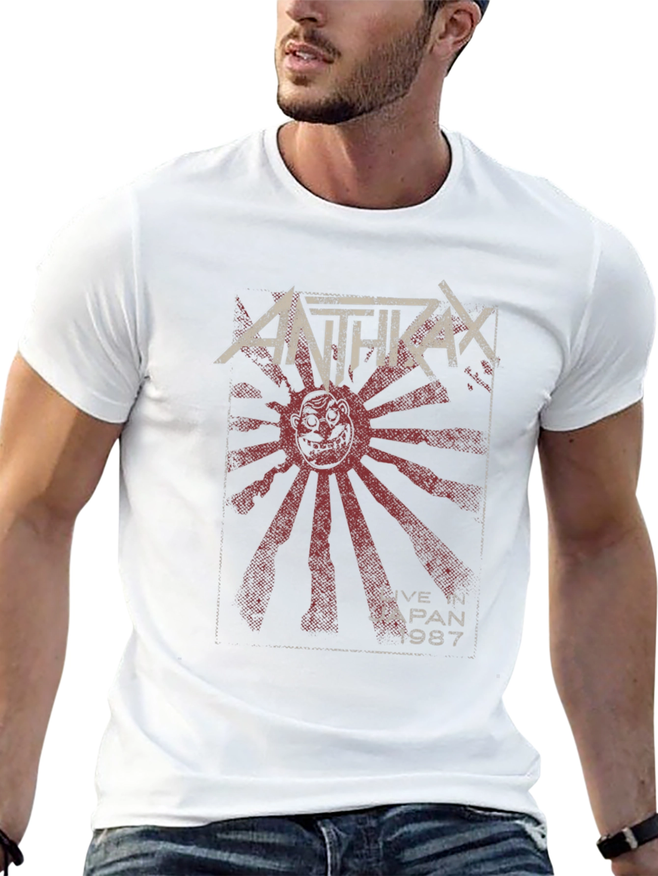 Anthrax Live in Japan 1987 Black T-Shirt