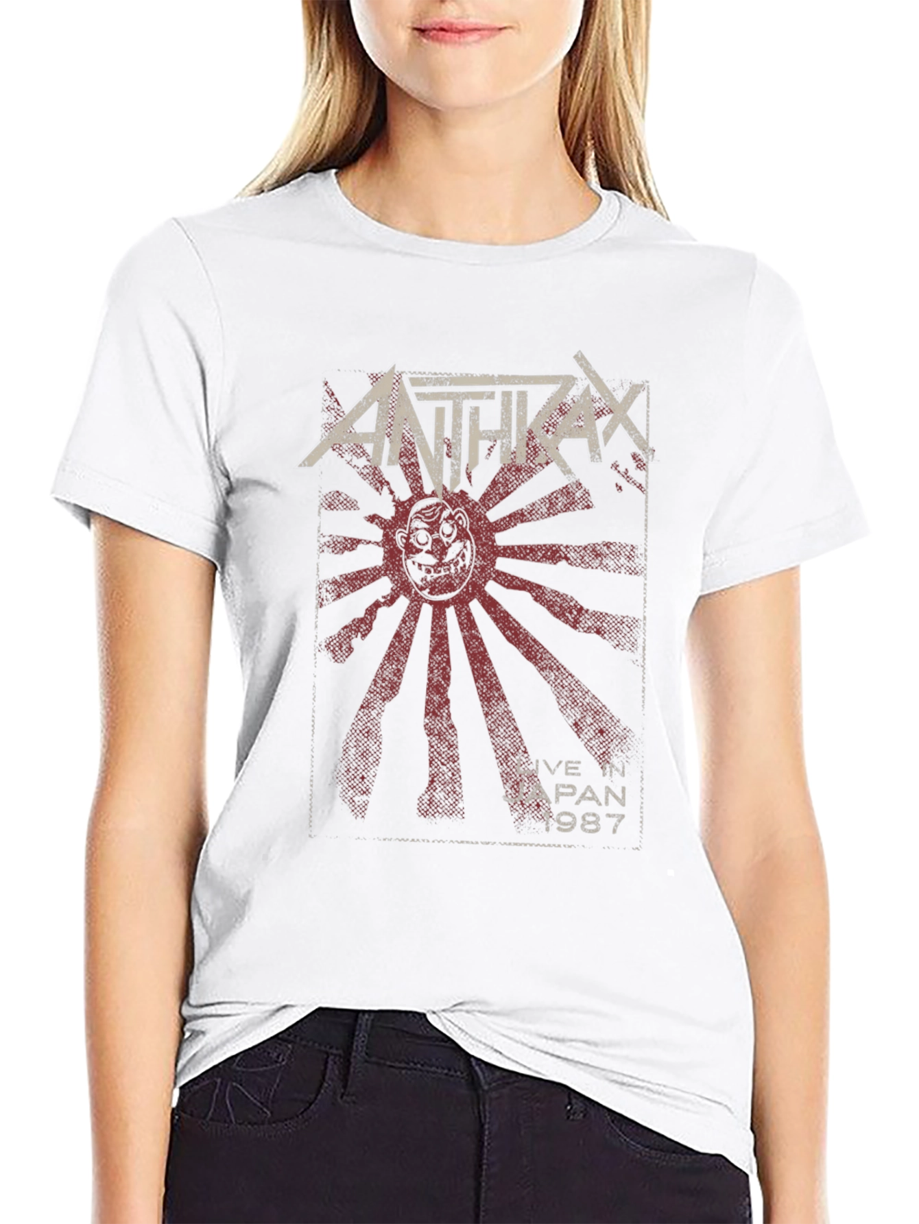 Anthrax Live in Japan 1987 Black T-Shirt