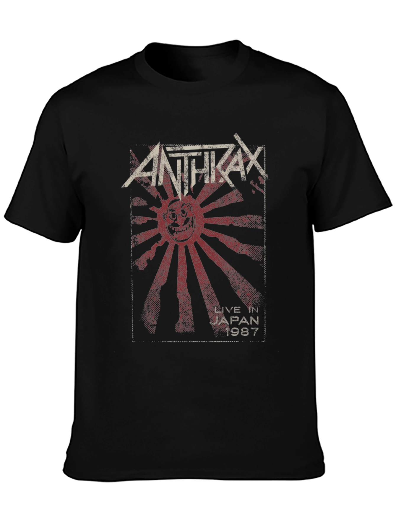 Anthrax Live in Japan 1987 Black T-Shirt