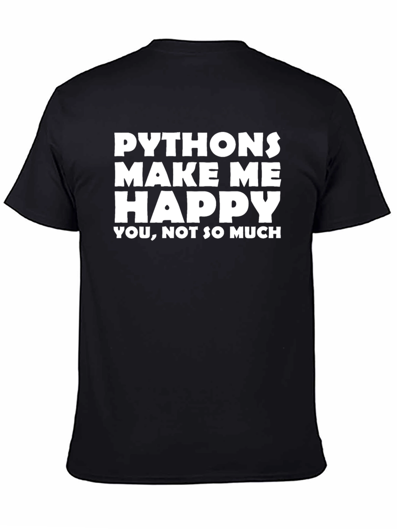 Python Makes Me Happy Graphic Tee