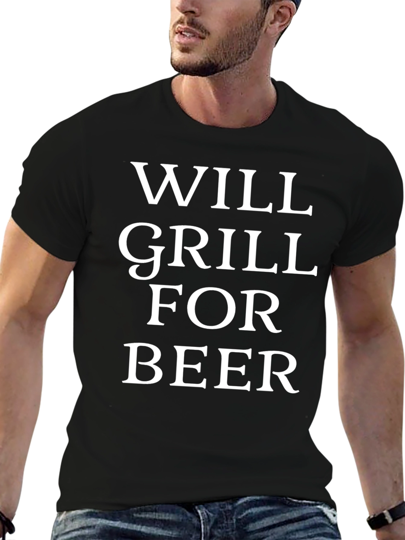 Will Grill For Beer T-Shirt