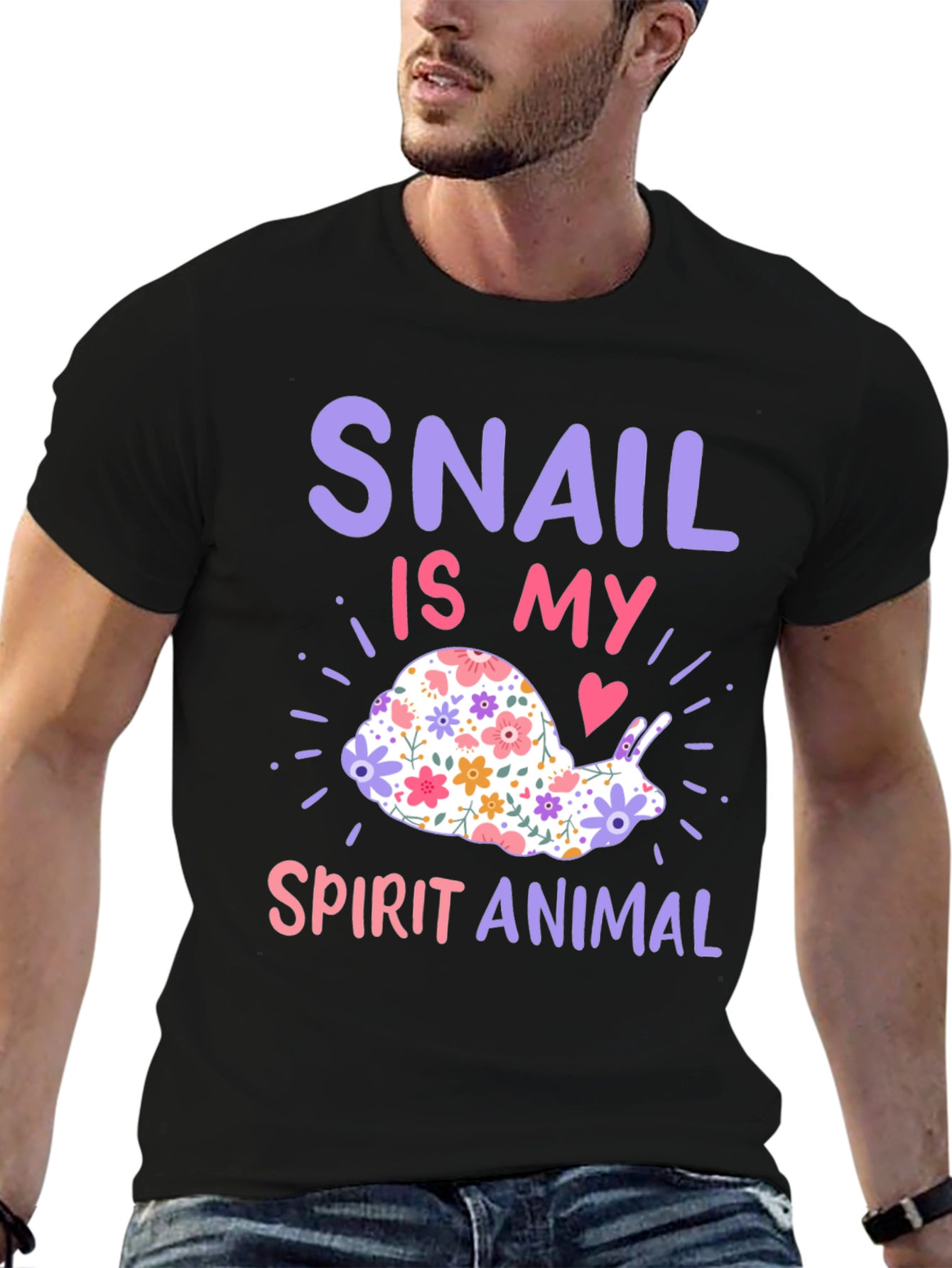 Snail Spirit Animal Graphic T-Shirt