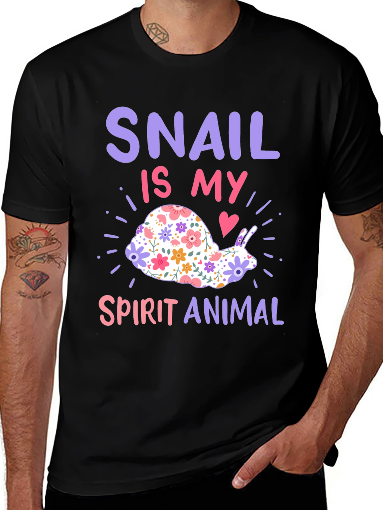 Snail Spirit Animal Graphic T-Shirt