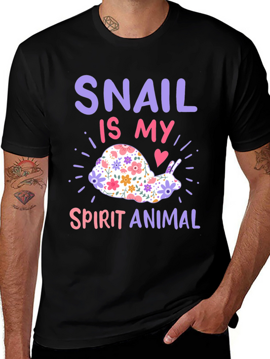Snail Spirit Animal Graphic T-Shirt