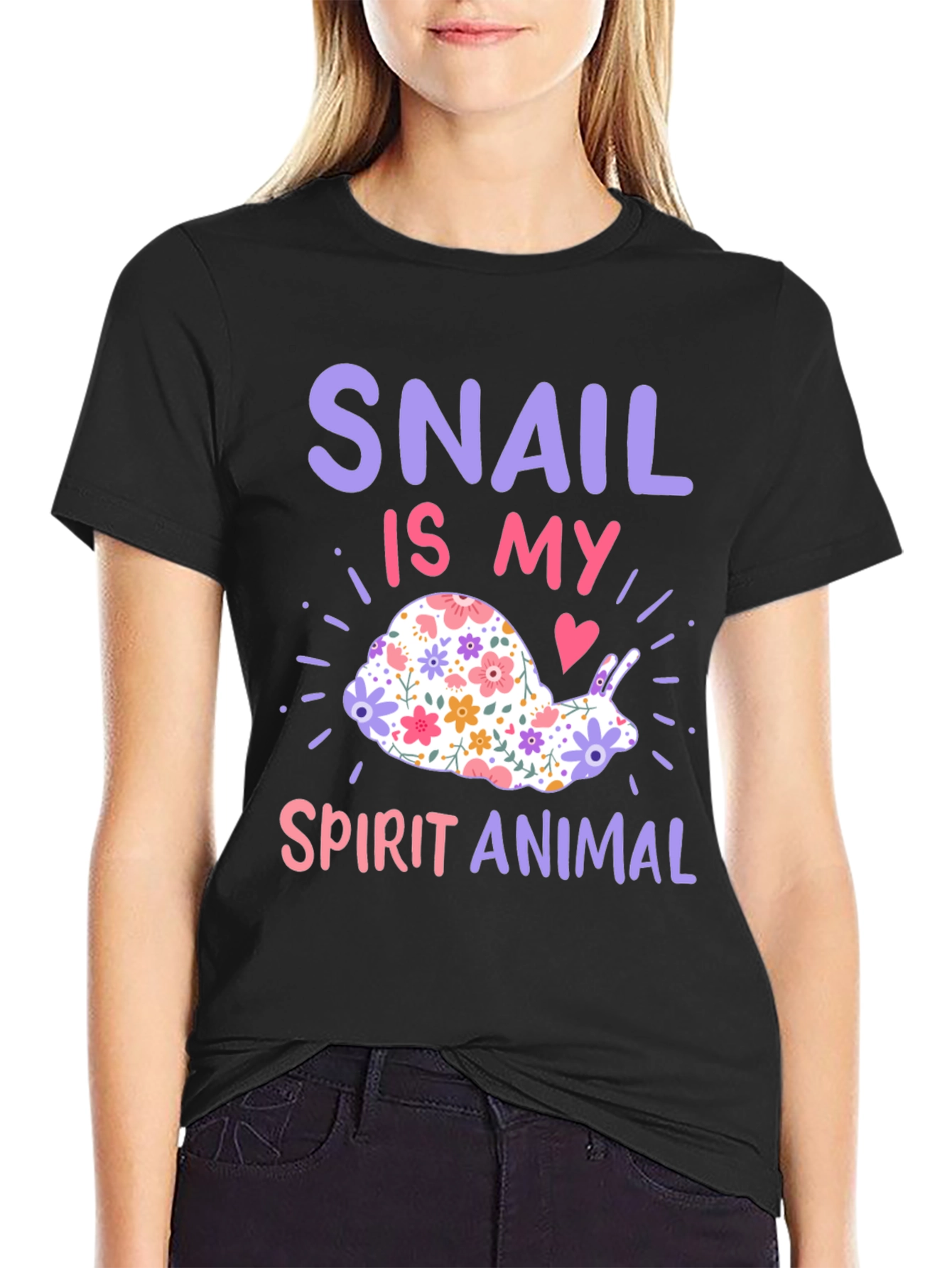 Snail Spirit Animal Graphic T-Shirt