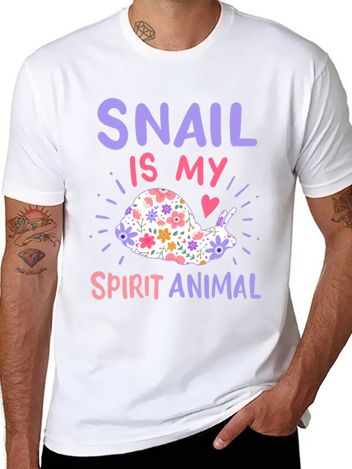 Snail Spirit Animal Graphic T-Shirt