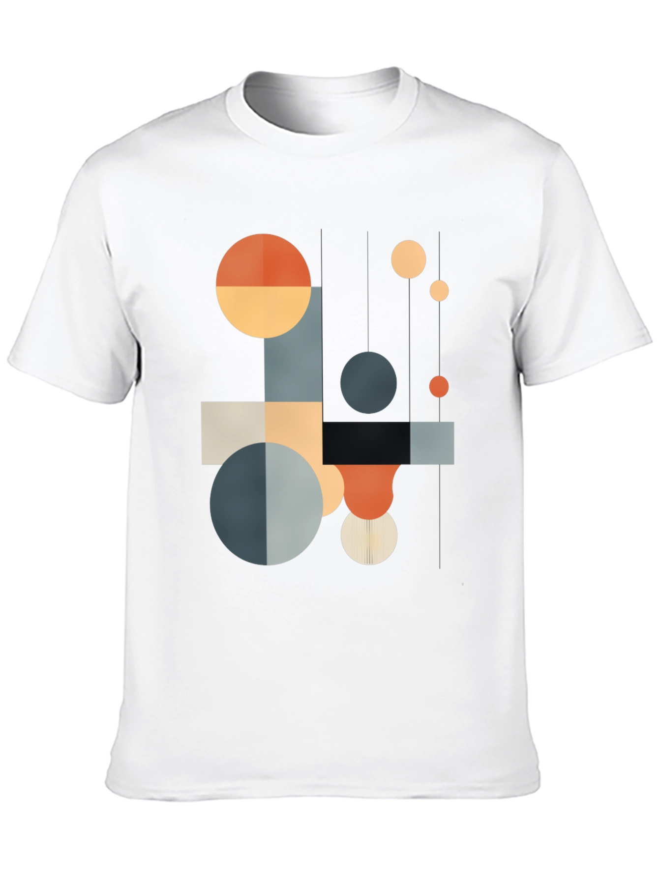 Geometric Shapes T-Shirt - Modern Abstract Design