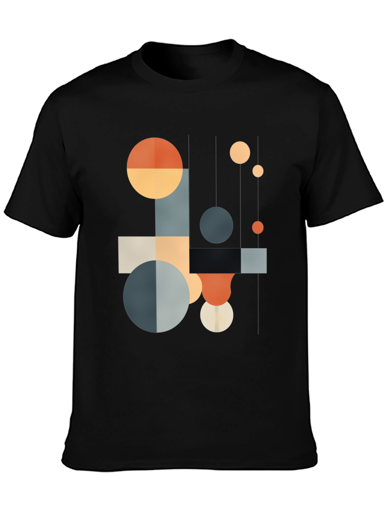 Geometric Shapes T-Shirt - Modern Abstract Design