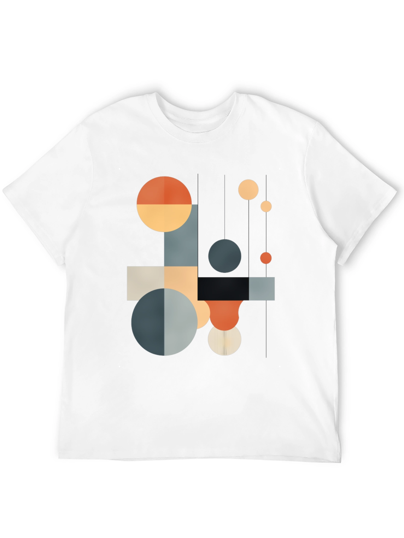 Geometric Shapes T-Shirt - Modern Abstract Design