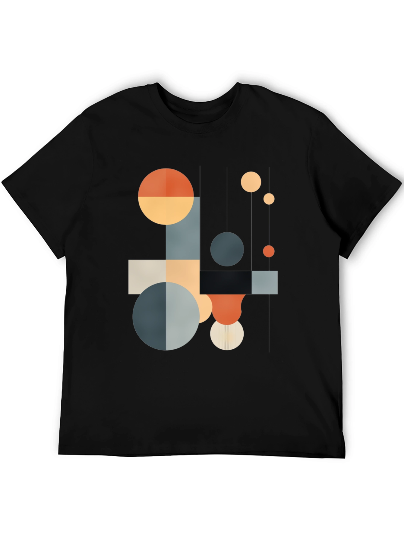 Geometric Shapes T-Shirt - Modern Abstract Design