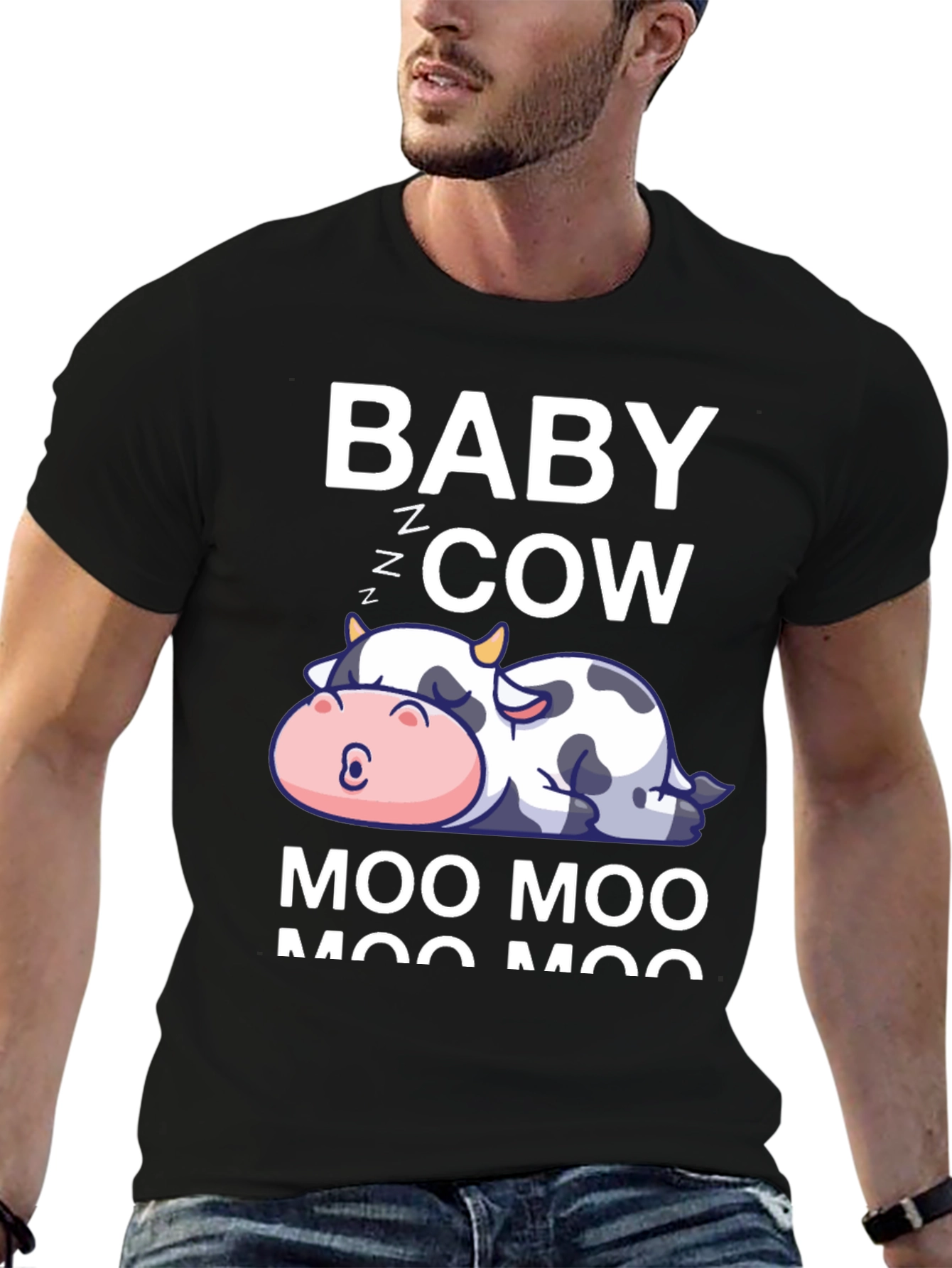 Baby Cow Moo Moo Graphic Tee