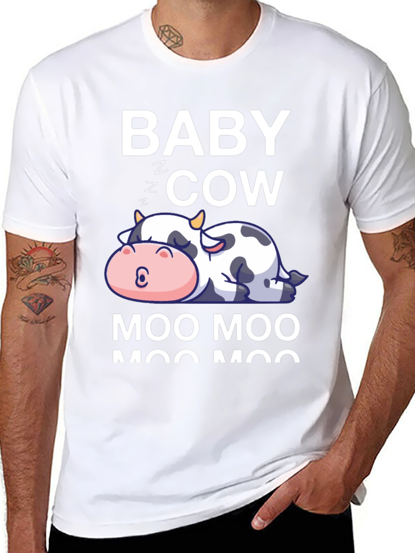 Baby Cow Moo Moo Graphic Tee