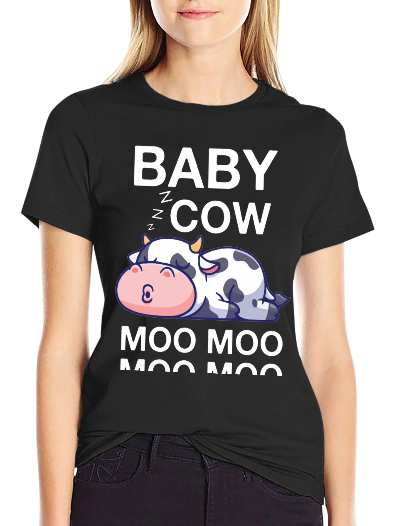 Baby Cow Moo Moo Graphic Tee